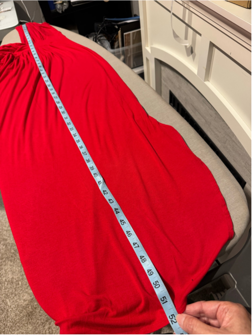 Women's fraiche by J Red sleeveless Deep V-Neck Pull-on Knit Maxi Dress Size M - Picture 10 of 10
